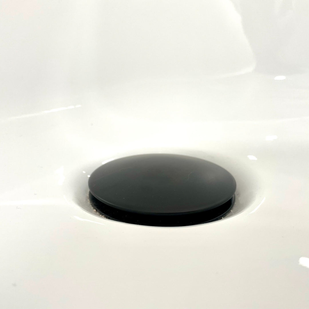 Eliseo Ricci Press Top Bath Waste &amp; Overflow - Black