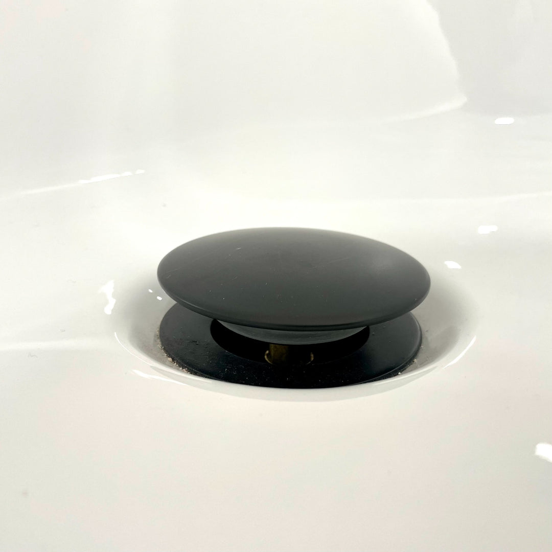 Eliseo Ricci Press Top Bath Waste &amp; Overflow - Black