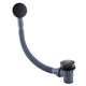 Eliseo Ricci Press Top Bath Waste & Overflow - Black