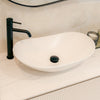 Eliseo Ricci Press Top Unslotted Basin Waste - Black