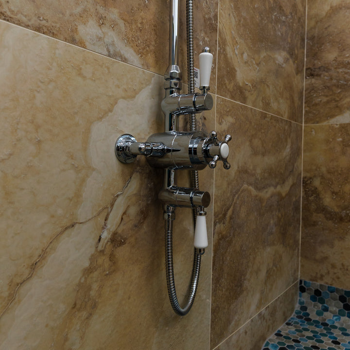Eliseo Ricci Balmoral Thermostatic Rain Shower with Diverter