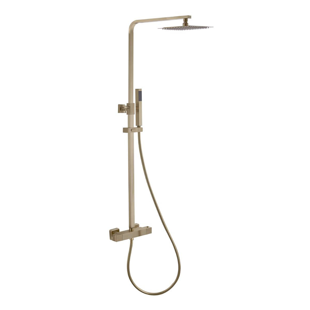 Walk In Shower Complete Suite Pack - Brushed Brass