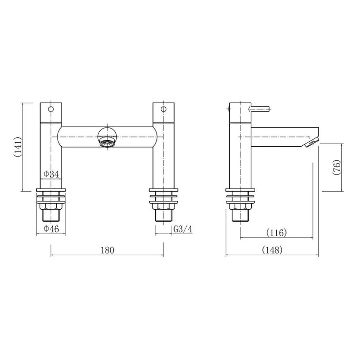 Eliseo Ricci Curve Bath Filler