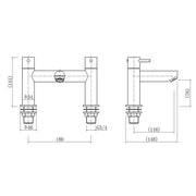 Eliseo Ricci Curve Bath Filler - Technical drawing