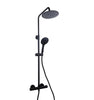 Eliseo Ricci Noir Curve Plus Thermostatic Rain Shower - Black