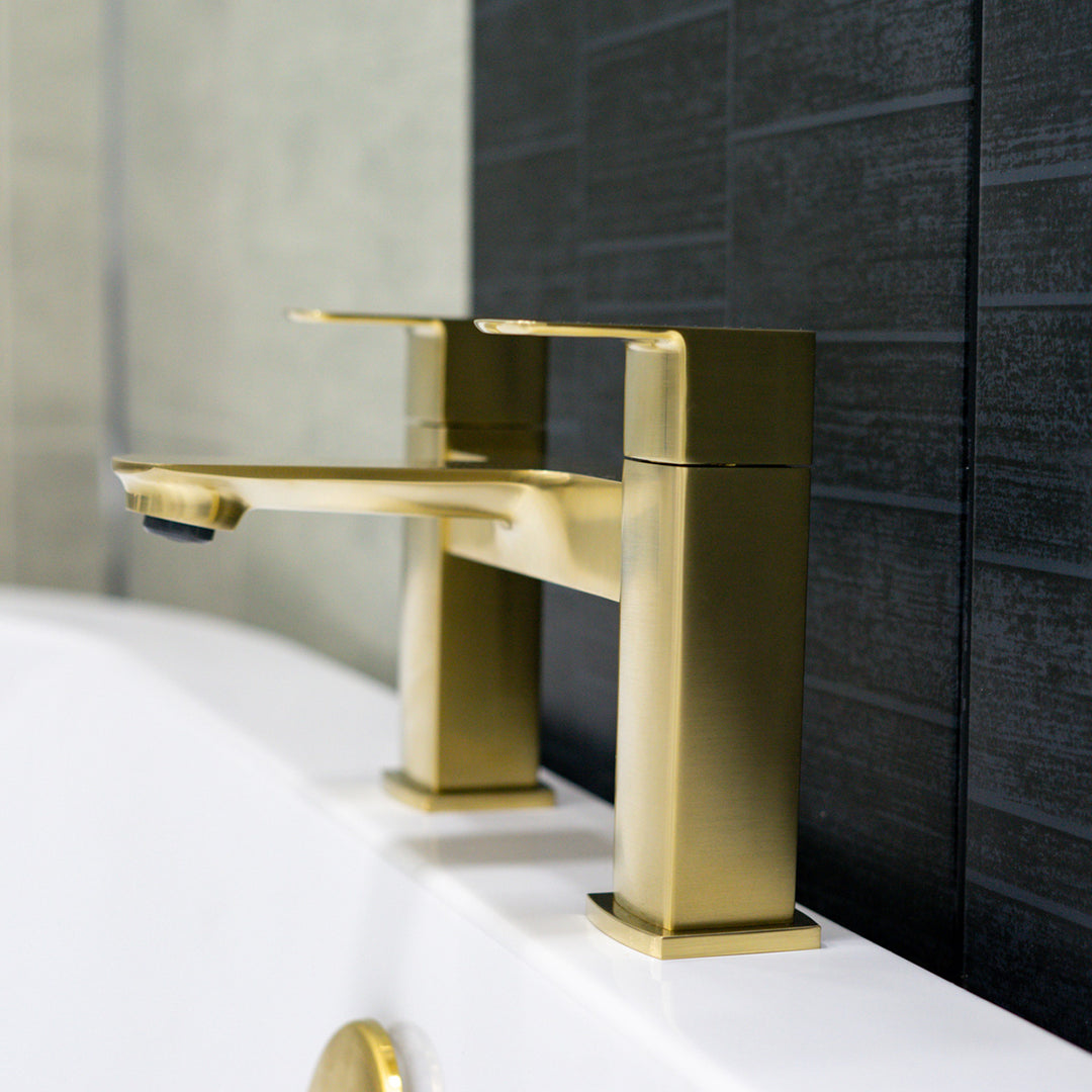 Eliseo Ricci Vesu Bath Filler - Brushed Brass
