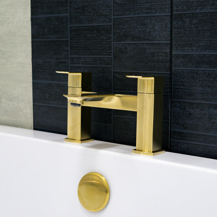 Eliseo Ricci Vesu Bath Filler - Brushed Brass