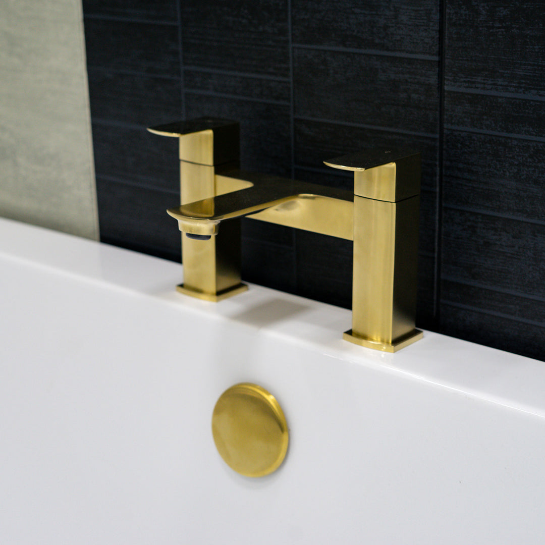 Eliseo Ricci Vesu Bath Filler - Brushed Brass