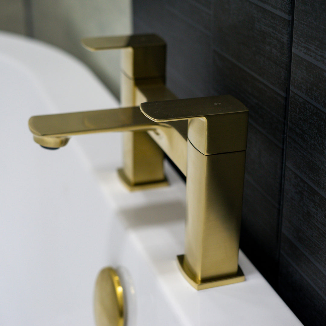Eliseo Ricci Vesu Bath Filler - Brushed Brass
