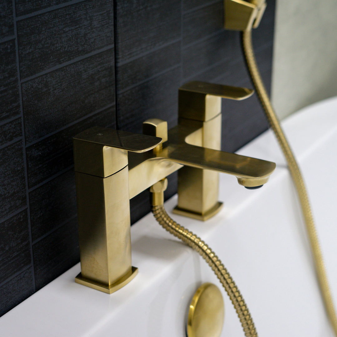 Eliseo Ricci Vesu Bath Shower Mixer - Brushed Brass