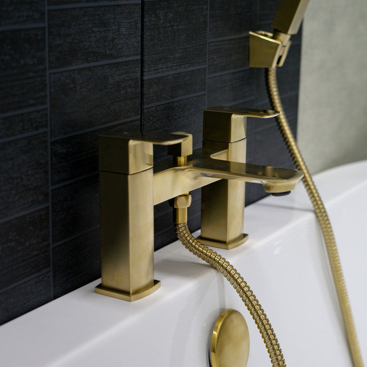 Eliseo Ricci Vesu Bath Shower Mixer - Brushed Brass