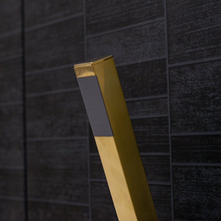 Eliseo Ricci Vesu Bath Shower Mixer - Brushed Brass