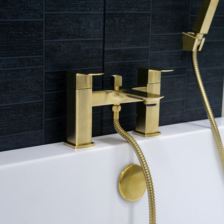Eliseo Ricci Vesu Bath Shower Mixer - Brushed Brass