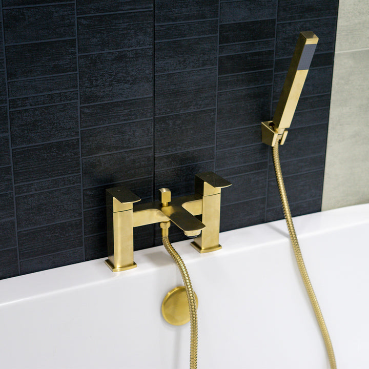 Eliseo Ricci Vesu Bath Shower Mixer - Brushed Brass
