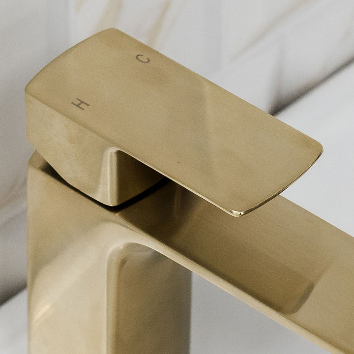 Eliseo Ricci Vesu Basin Mixer - Brushed Brass