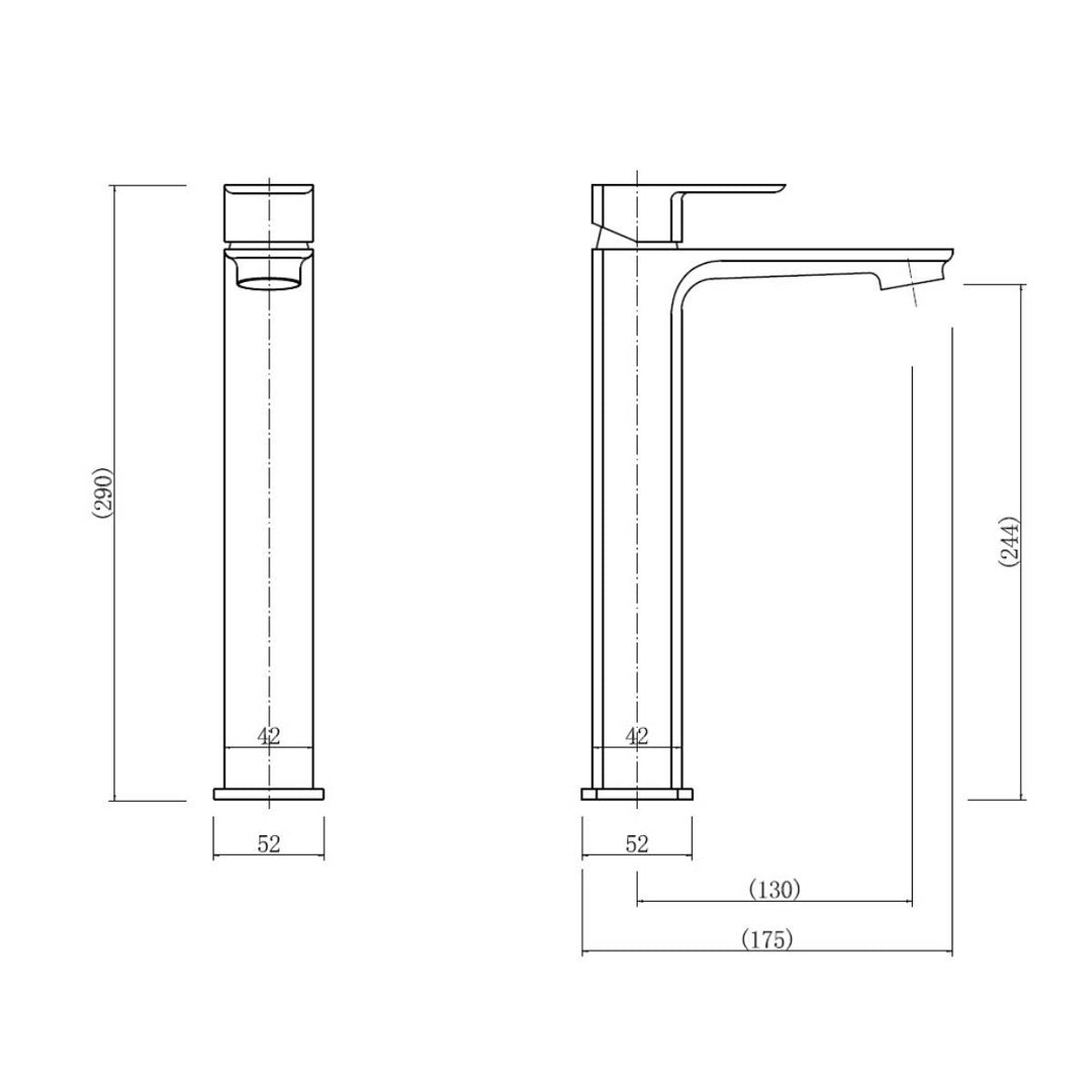 Baltimore 600mm Wall Hung Vanity Unit, Worktop, Basin &amp; Black Tap - Graphite Oak