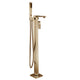 Eliseo Ricci Vesu Floor Standing Bath Shower Mixer - Brushed Brass
