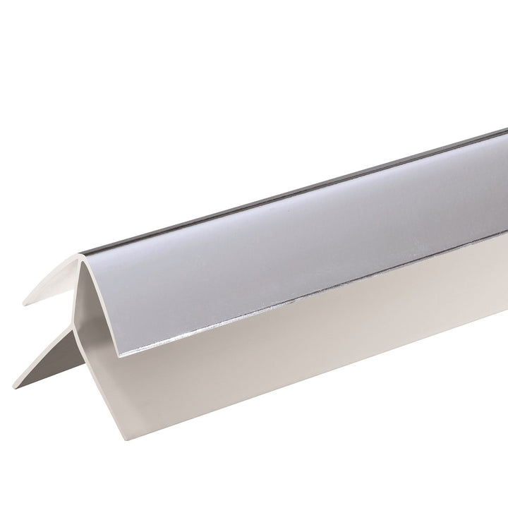 Lusso Panel 10mm External Silver - 2400mm