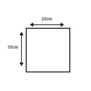 Even Bronze 25 x 25cm Wall Tile - 0.63sqm perbox - Technical drawing