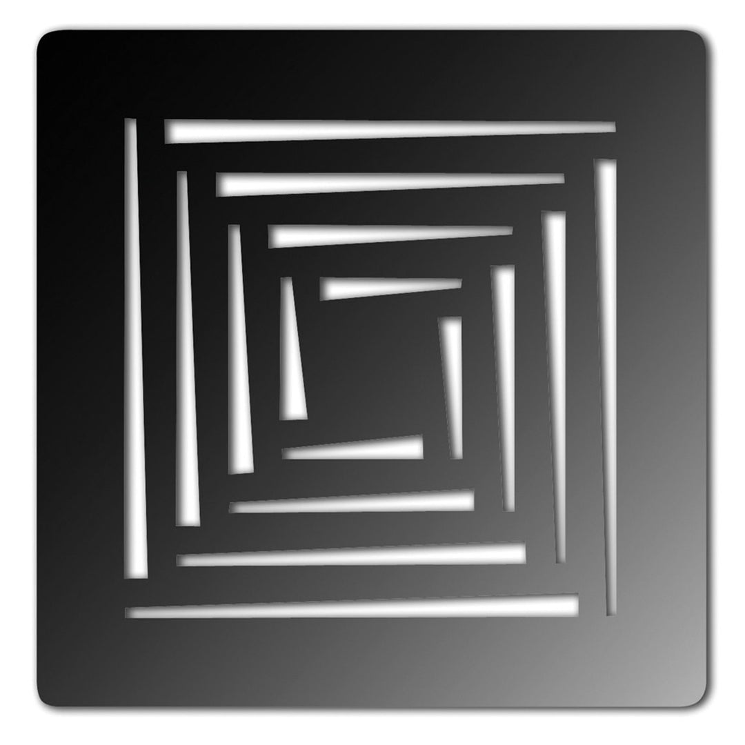 Aqualavo Trays 90mm Shower Waste With Grid Grate - Black Grate