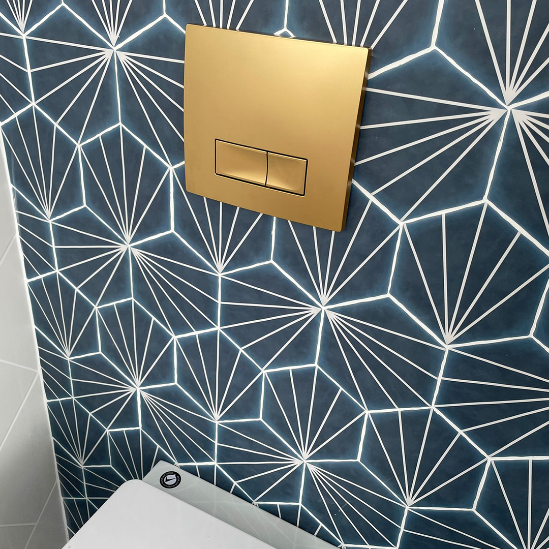 Objekt Ceramica SAN85 1.1m Slim Line Wall Hung WC Frame - Brushed Brass Flush Plate