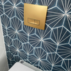 Objekt Ceramica SAN85 1.1m Slim Line Wall Hung WC Frame - Brushed Brass Flush Plate