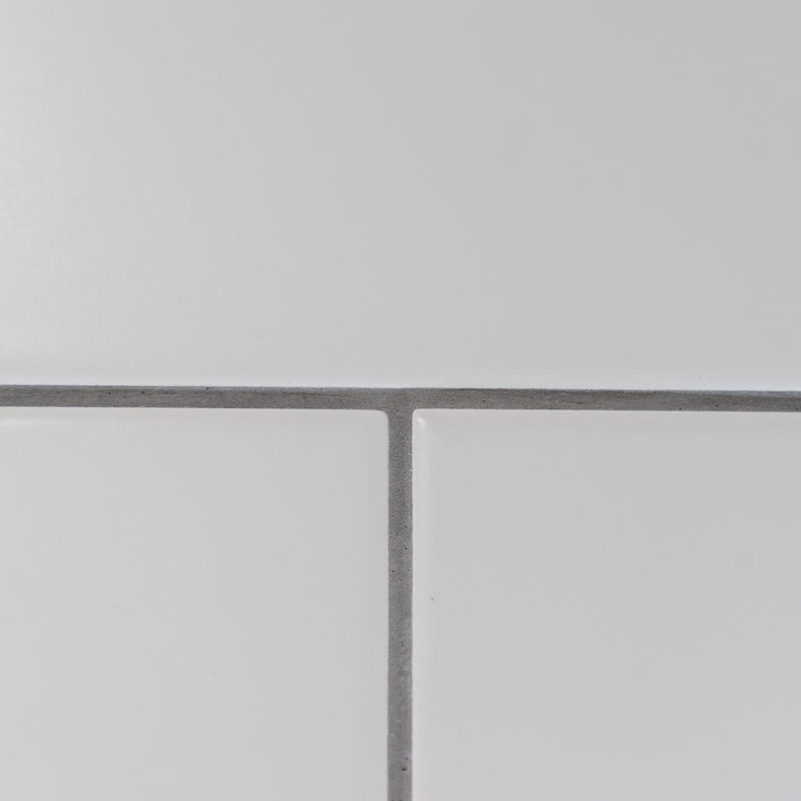 Flat Matt White 10 x 30cm Brick Tile - 1.02sqm perbox