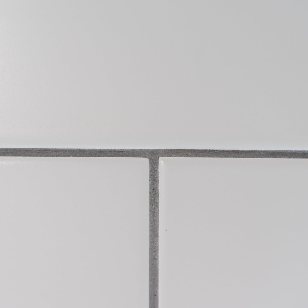 Flat Matt White 10 x 30cm Brick Tile - 1.02sqm perbox