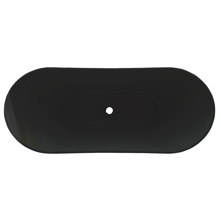 Viktor Benson Taha 1700 x 730mm Freestanding Bath - Matt Black