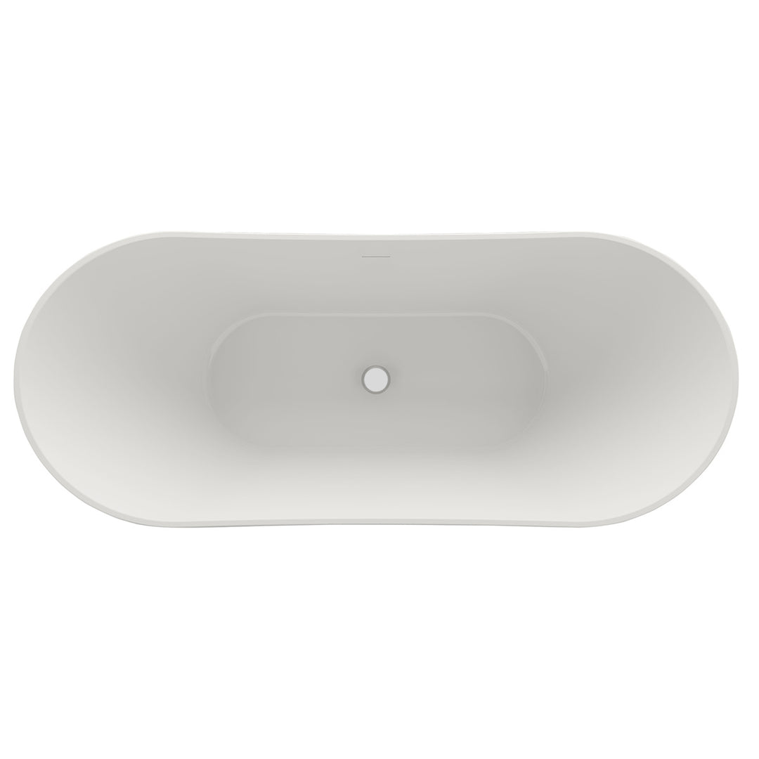 Viktor Benson Taha 1700 x 730mm Freestanding Bath - Matt White