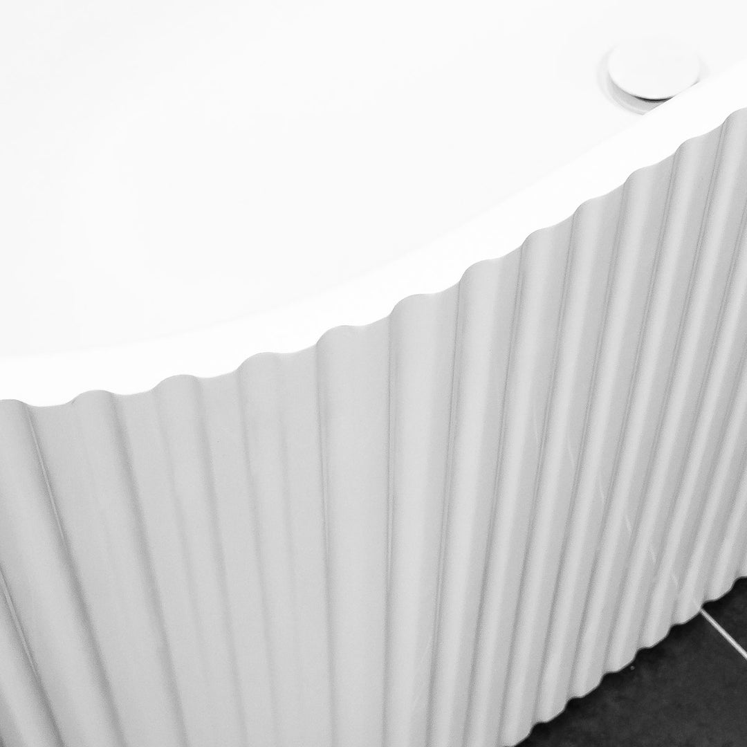 Viktor Benson Corina Fluted 1700 x 750mm Freestanding Bath