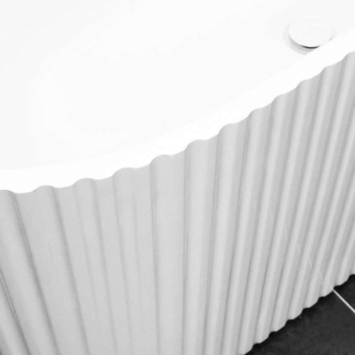 Viktor Benson Corina Fluted 1700 x 750mm Freestanding Bath