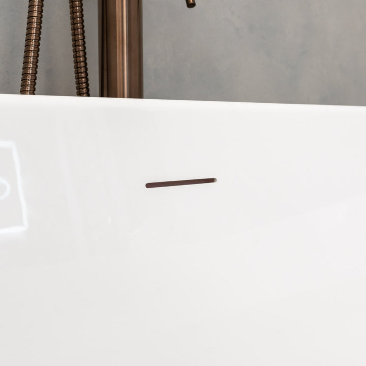 Viktor Benson Corina Fluted 1700 x 750mm Freestanding Bath
