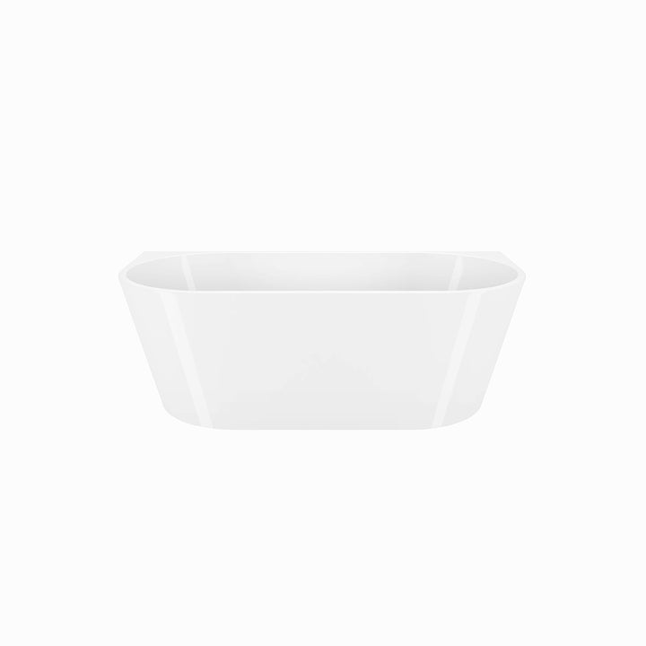 Viktor Benson Delia D Shape Back to Wall 1700 x 800mm Freestanding Bath