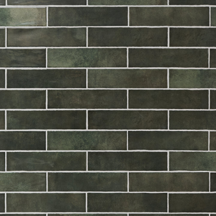 Gemstone Emerald 7.5 x 30cm White Body Tile - 1sqm perbox