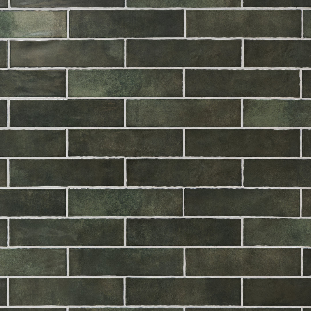 Gemstone Emerald 7.5 x 30cm White Body Tile - 1sqm perbox