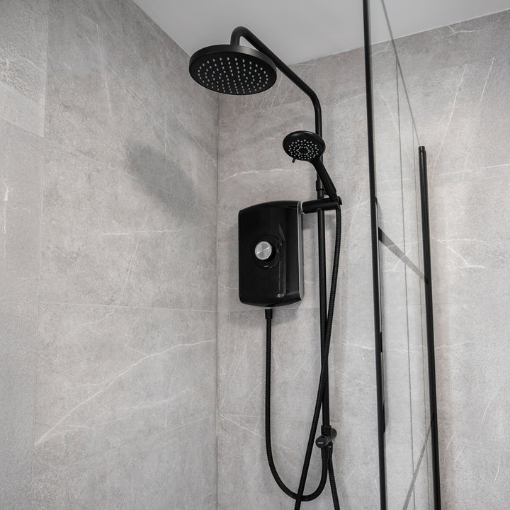 Triton Amore DuElec Electric Shower - Gloss Black