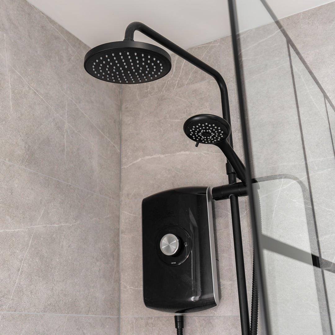 Triton Amore DuElec Electric Shower - Gloss Black
