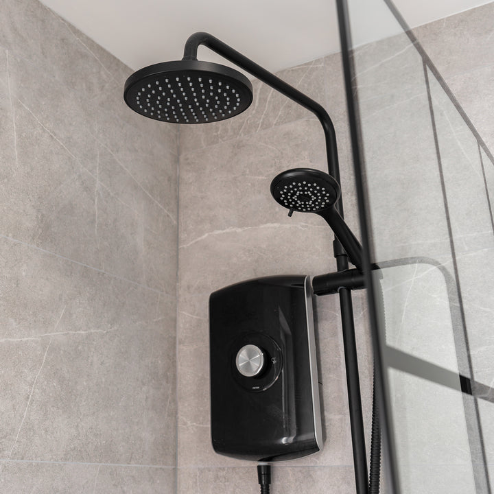 Triton Amore DuElec Electric Shower - Gloss Black
