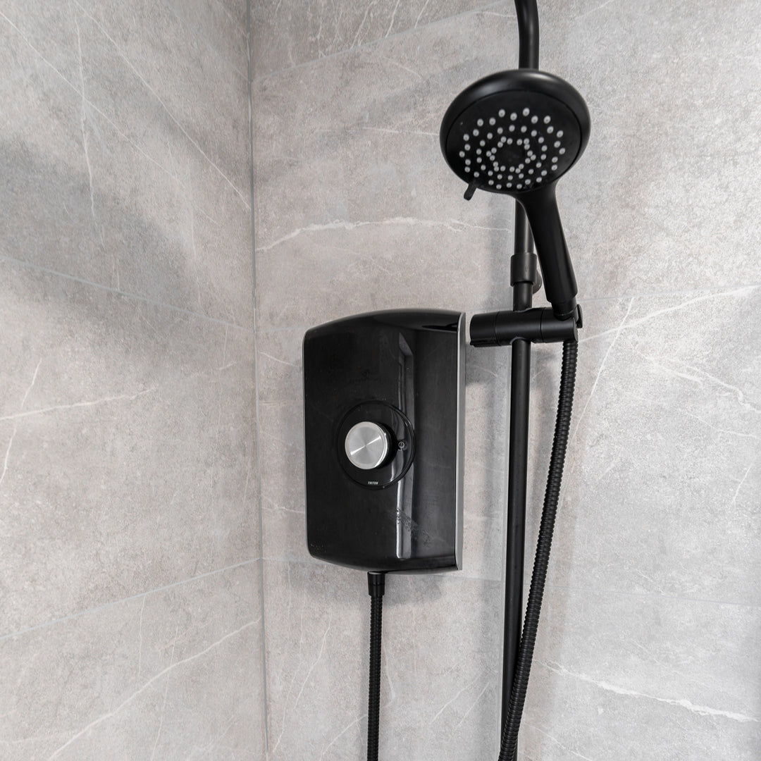 Triton Amore DuElec Electric Shower - Gloss Black