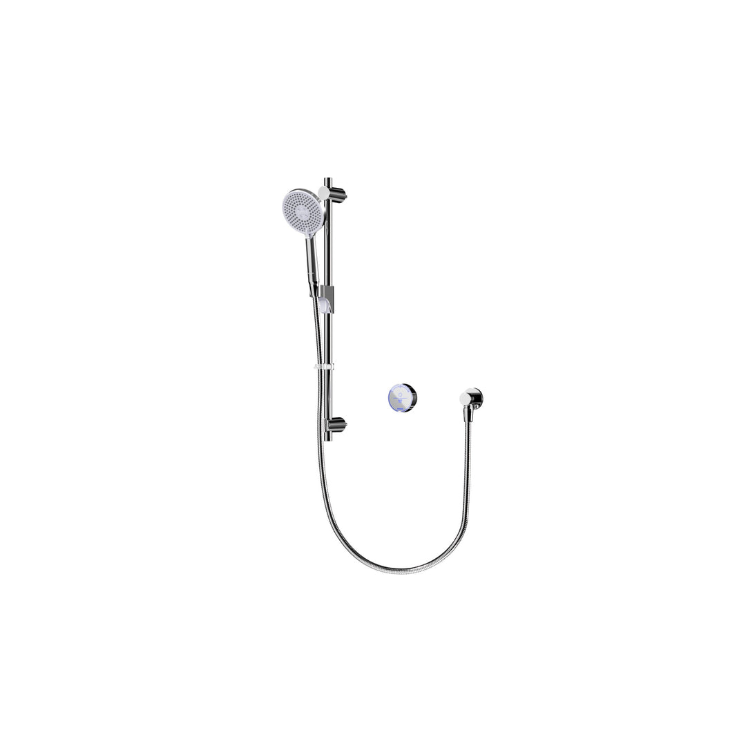 Aqualisa Smart Glo Digital Shower - Single Outlet with Riser Rail Concealed HP/Combi - Chrome