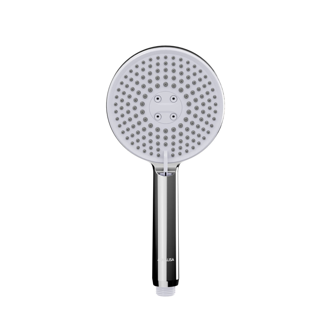 Aqualisa Smart Glo Digital Shower - Dual Outlet with Riser Rail and Fixed Ceiling Head (Concealed) Gravity Pumped - Chrome