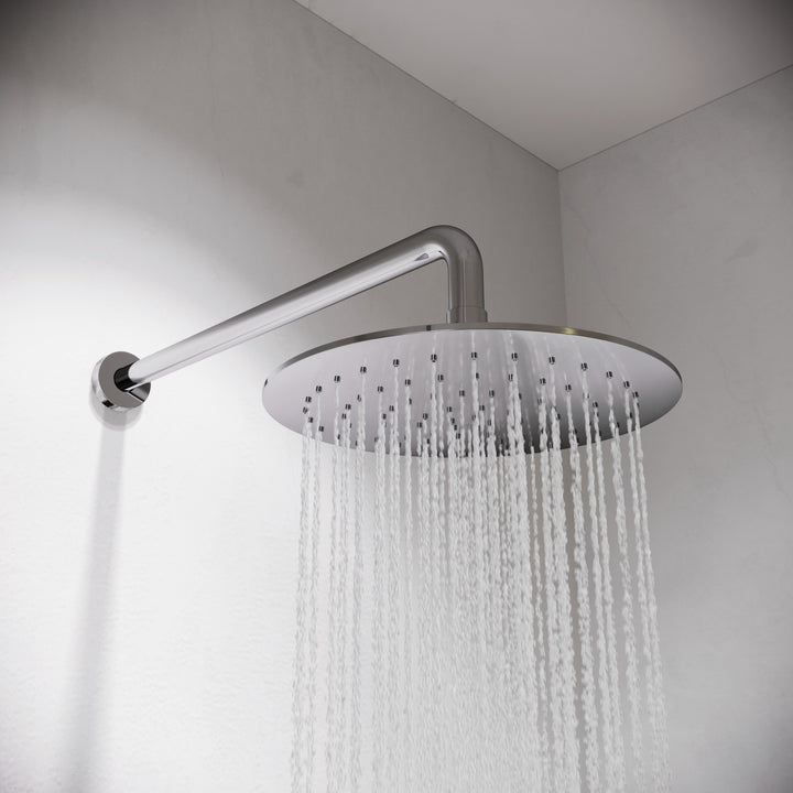 Aqualisa Smart Glo Digital Shower - Dual Outlet with Riser Rail and Fixed Wall Gead (Concealed) Gravity Pumped - Chrome