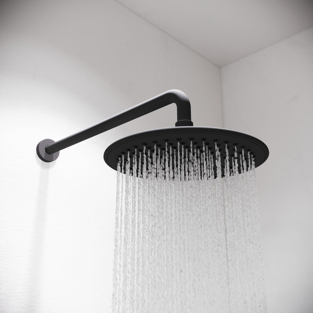 Aqualisa Smart Glo Digital Shower - Dual Outlet with Riser Rail and Fixed Wall Head )Concealed) HP/Combi - Black