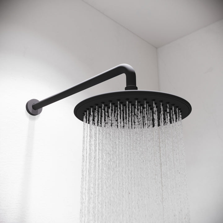 Aqualisa Smart Glo Digital Shower - Dual Outlet with Riser Rail and Fixed Wall Head )Concealed) HP/Combi - Black