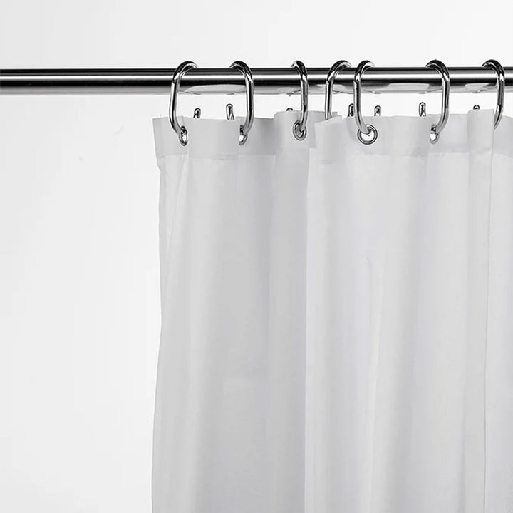 Croydex High Performance White Textile Shower Curtain 1800 x 1800 mm