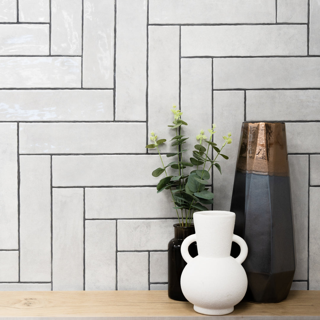 Gemstone Pyrite 7.5 x 30cm White Body Tile - 0.63sqm perbox