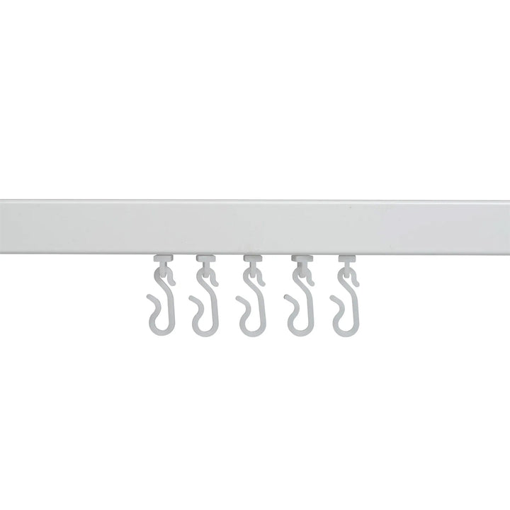 Croydex Profile 800 L-Shaped Rail 915x915 - White