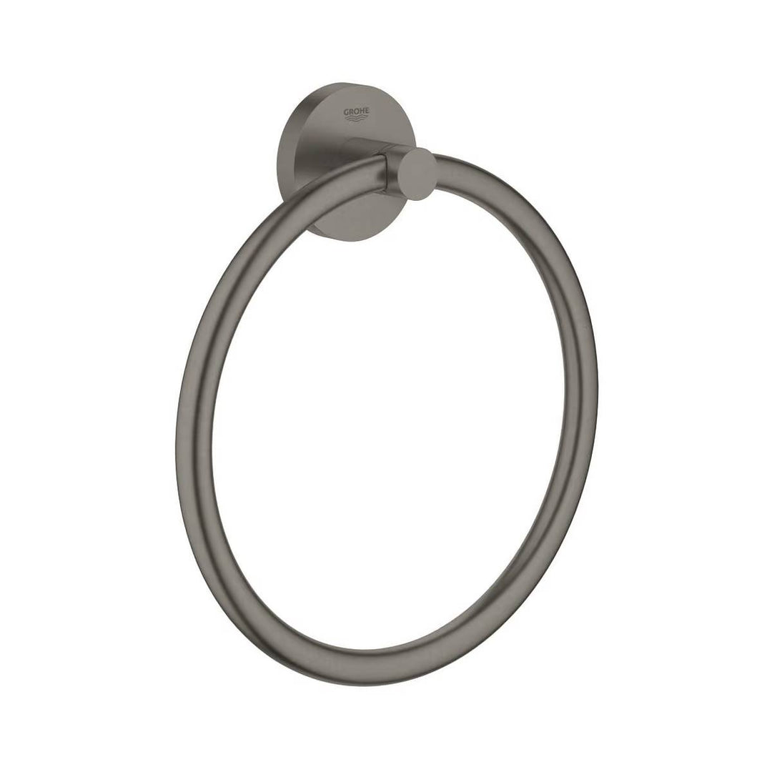 Grohe Essentials Towel Ring - Brushed Hard Graphite