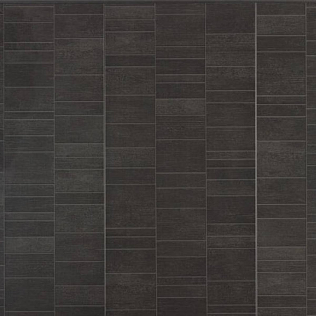 Grosfillex Element "Small Tile" Effect Pack of 3 Wall Panelling - Anthracite